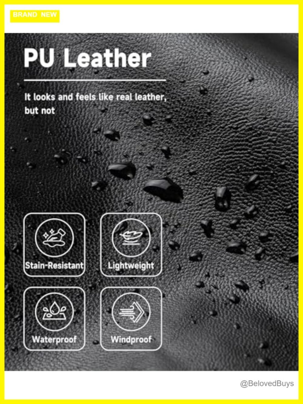 Boys Faux Motorcycle PU Leather Jacket Toddler Kids - Picture 4 of 7